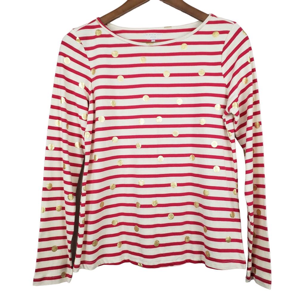 Laura Scott Holiday Pullover - S Petite